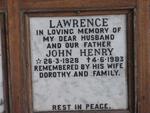 LAWRENCE John Henry 1928-1983