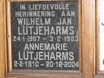 LUTJEHARMS Wilhelm Jan 1907-1983 & Annemarie 1910-2004