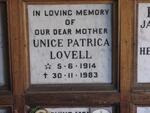LOVELL Unice Patrica 1914-1983