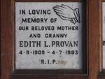 PROVAN Edith L. 1909-1983