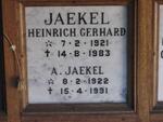 JAEKEL Heinrich Gerhard 1921-1983 & A. 1922-1991