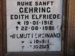 GEHRING Helmut Ferdinand 1911-2003 & Edith Elfriede 1912-1991