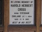 CROSS Harold Herbert 1904-1983