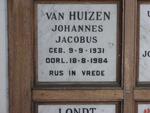 HUIZEN Johannes Jacobus, van 1931-1984