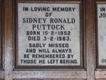 PUTTOCK Sidney Ronald 1952-1983
