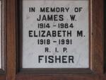 FISHER James W. 1914-1984 & Elizabeth M. 1918-1991
