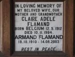 FLAMAND Armand 1910-2003 & Claire Adele 1912-1984