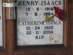 ISAACS Henry 1916-1984 & Catherine 1920-2004