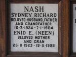 NASH Sydney Richard 1924-1984 & Enid E. 1923-1998