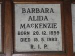 MacKENZIE Barbara Alida 1899-1983