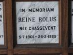 ROLUS Reine nee CHASSEVENT 1901-1985