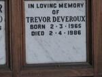 DEVEROUX Trevor 1965-1986