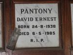 PANTONY David Ernest 1938-1985