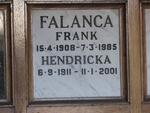 FALANCA Frank 1908-1985 & Hendricka 1911-2001