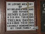 DAVIDS Henry G. 1914-1985 & Thelma 1920-2008