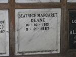 DEANE Beatrice Margaret 1921-1987