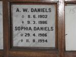 DANIELS A.W. 1902-1986 & Sophia 1906-1994