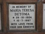 DETOMA Maria Teresa 1904-1987