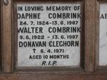 COMBRINK Walter 1922-1987 & Daphne 1924-1987 :: CLEGHORN Donavan -1971