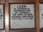 LERM Jacobus Philippus 1914-1997