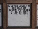 PETERSEN Dustin 1980-1986