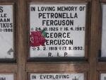 FERGUSON George 1919-1992 & Petronella 1925-1987