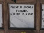 PEREIRA Cornelia Jacoba 1915-1987