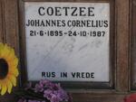 COETZEE Johannes Cornelius 1895-1987