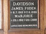DAVIDSON James Foden 1913-1986 & Marjorie 1912-2000