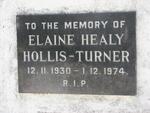 TURNER Elaine Healy, HOLLIS 1930-1974