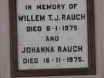 RAUCH Willem T.J. -1975 & Johanna -1975