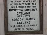 GATLAND Gordon James 1916-1990 & Rosetta Minerva 1923-1976
