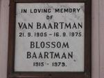BAARTMAN Van 1905-1975 & Blossom 1915-1979