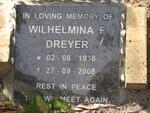 DREYER Wilhelmina F. 1938-2008