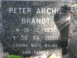 BRANDT Peter Archie 1937-2000