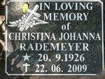 RADEMEYER Christina Johanna 1926-2009