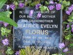 FLORUS Beatrice Evelyn 1933-2009