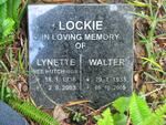 LOCKIE Walter 1935-2005 & Lynette HUTCHINGS 1938-2003
