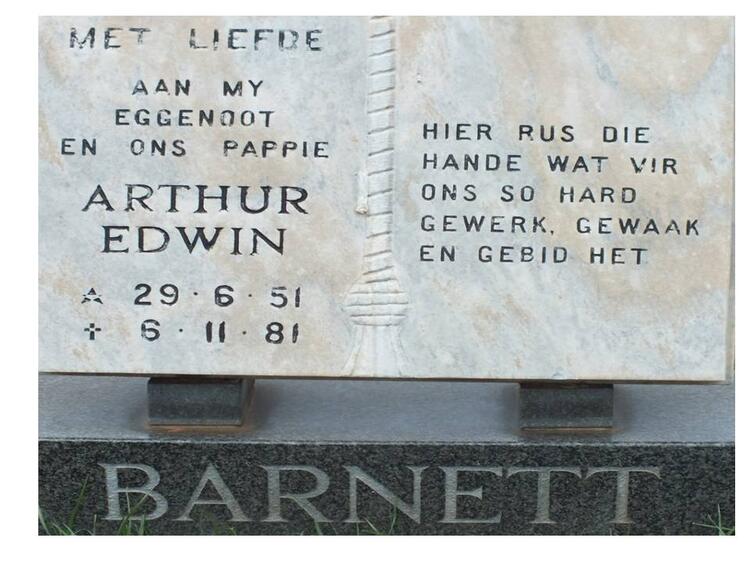 BARNETT Arthur Edwin 1951-1981