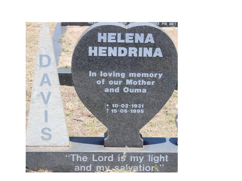 DAVIS Helena Hendrina 1931-1995