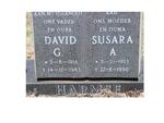 HARMSE David G. 1916-1983 & Susara A. 1923-1990