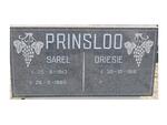 PRINSLOO Sarel 1913-1985 & Driesie 1918-