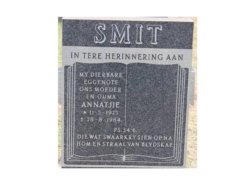 SMIT Annatjie 1925-1984