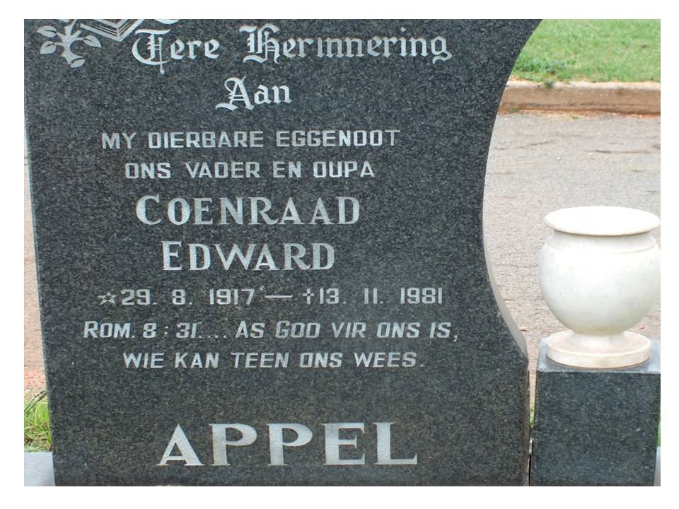 APPEL Coenraad Edward 1917-1981