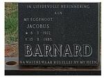 BARNARD Jacobus 1922-1985
