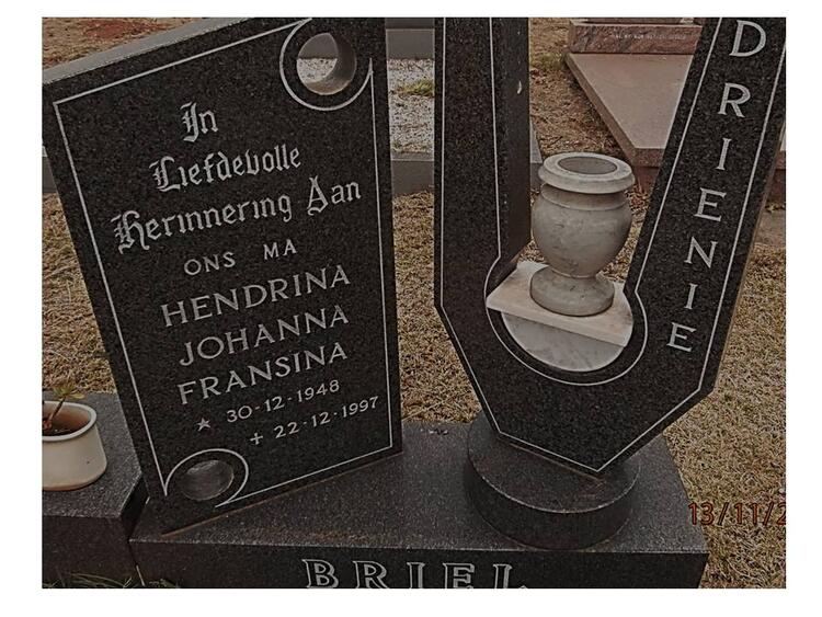 BRIEL Hendrina Johanna Fransina 1948-1997