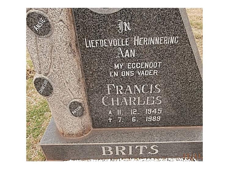 BRITS Francis Charles 1945-1989