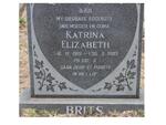 BRITS Katrina Elizabeth 1919-1983