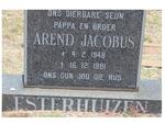 ESTERHUIZEN Arend Jacobus 1948-1981
