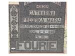 FOURIE Catharina Fredrika Maria nee HOLTZHAUZEN 1897-1985
